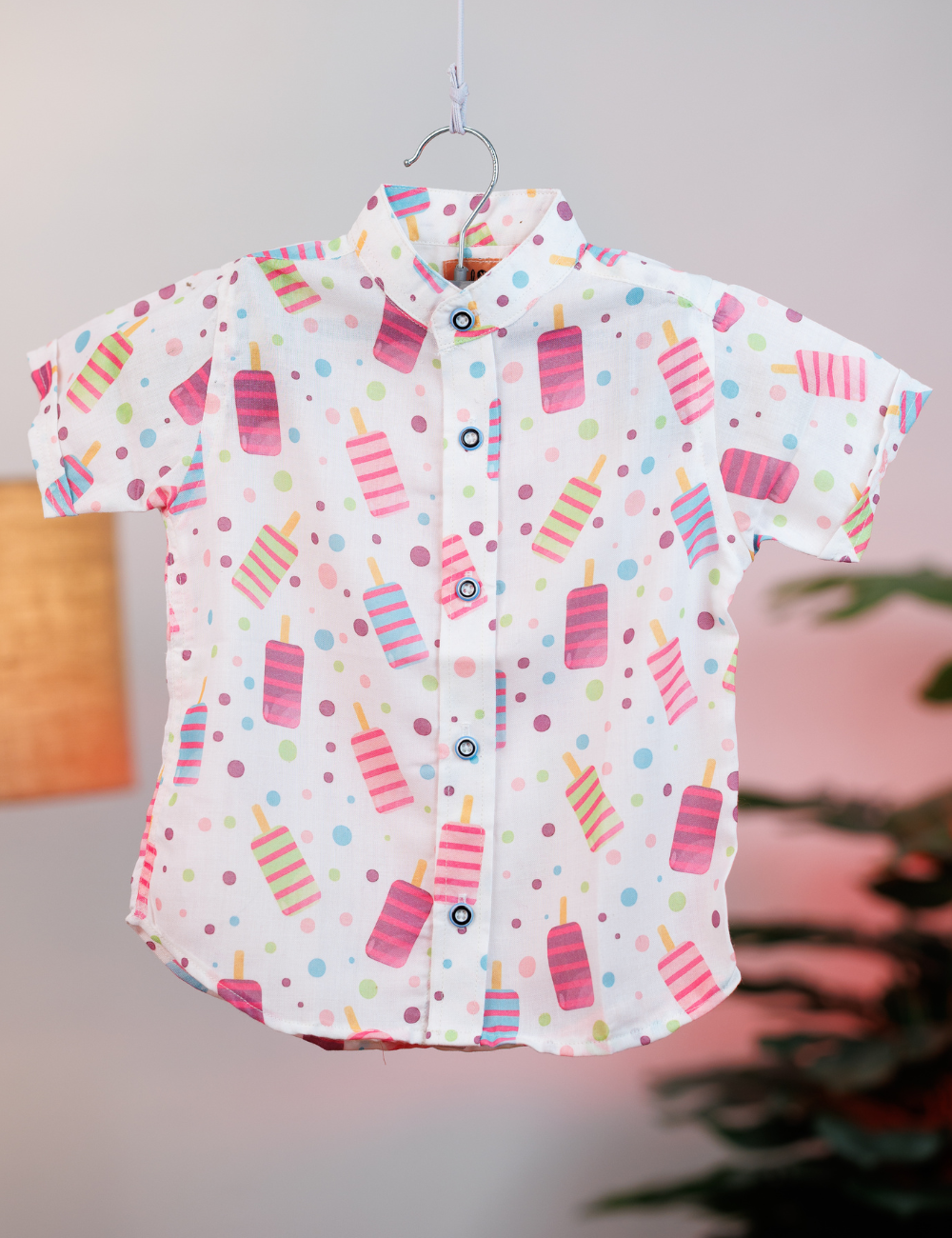 Playful Ice Cream Prints Cotton Shirt