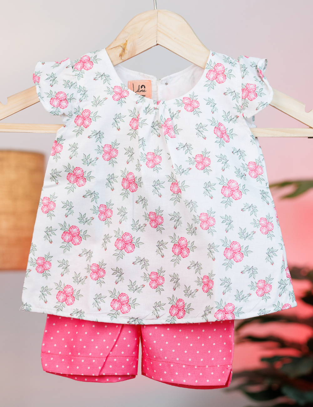 Blossom Pink Cotton Co-ord Set for Stylish Girls
