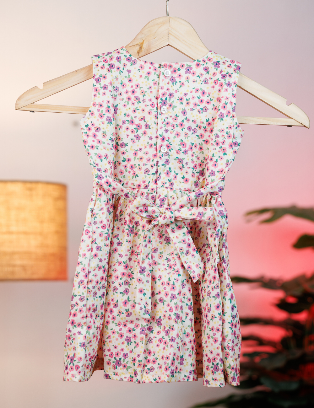 Cute Tiny Floral Cotton Frock for Girls