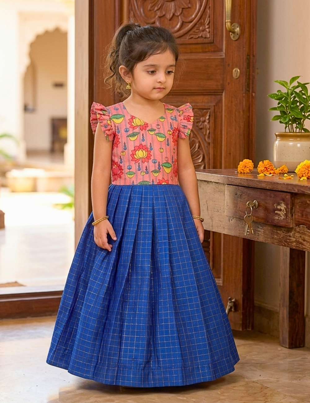 Royal Blue ethnic dress festive