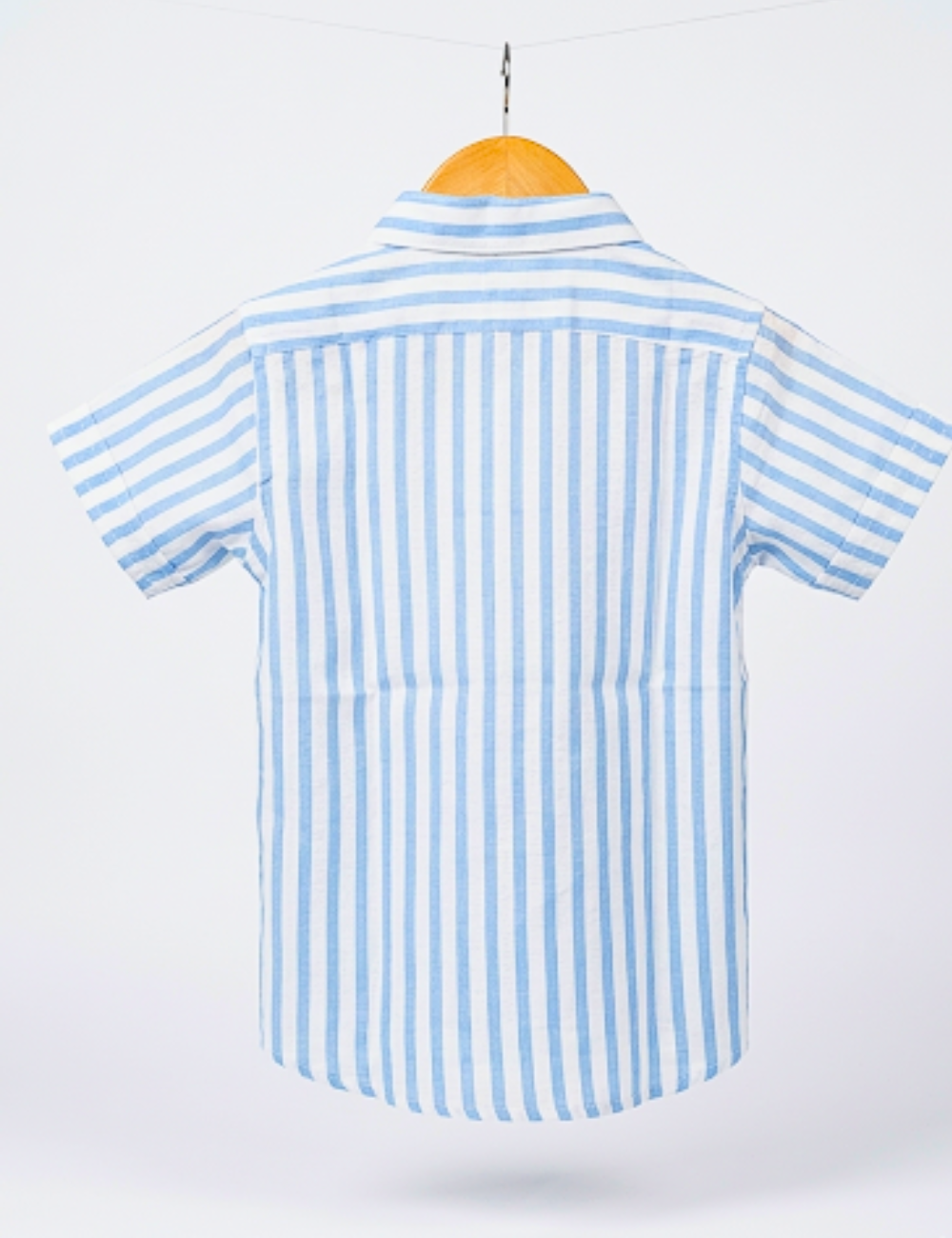 Cotton Blue Striped Shirt for Kids