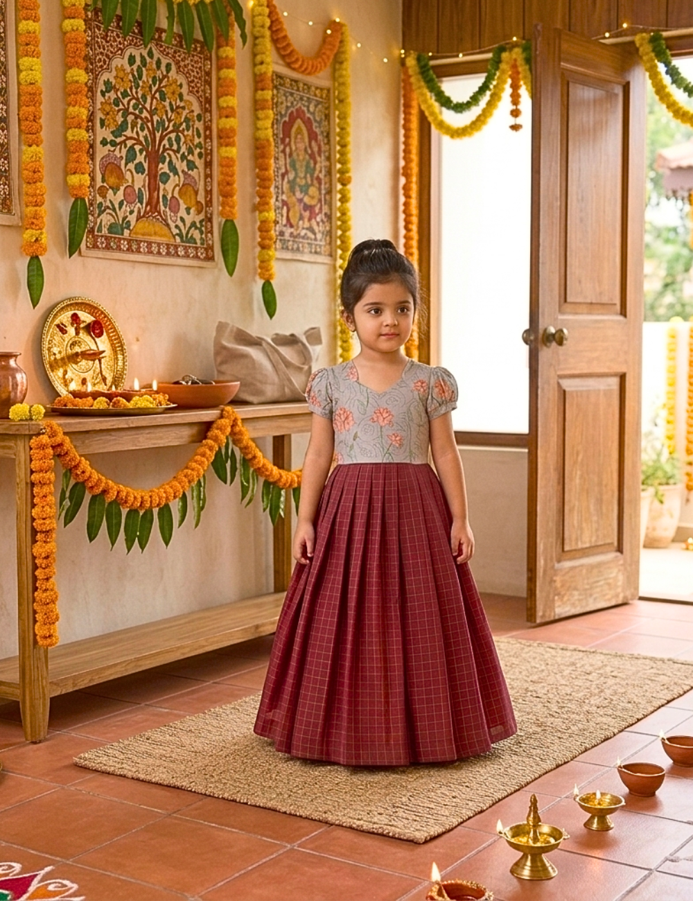 Girls festival look gown