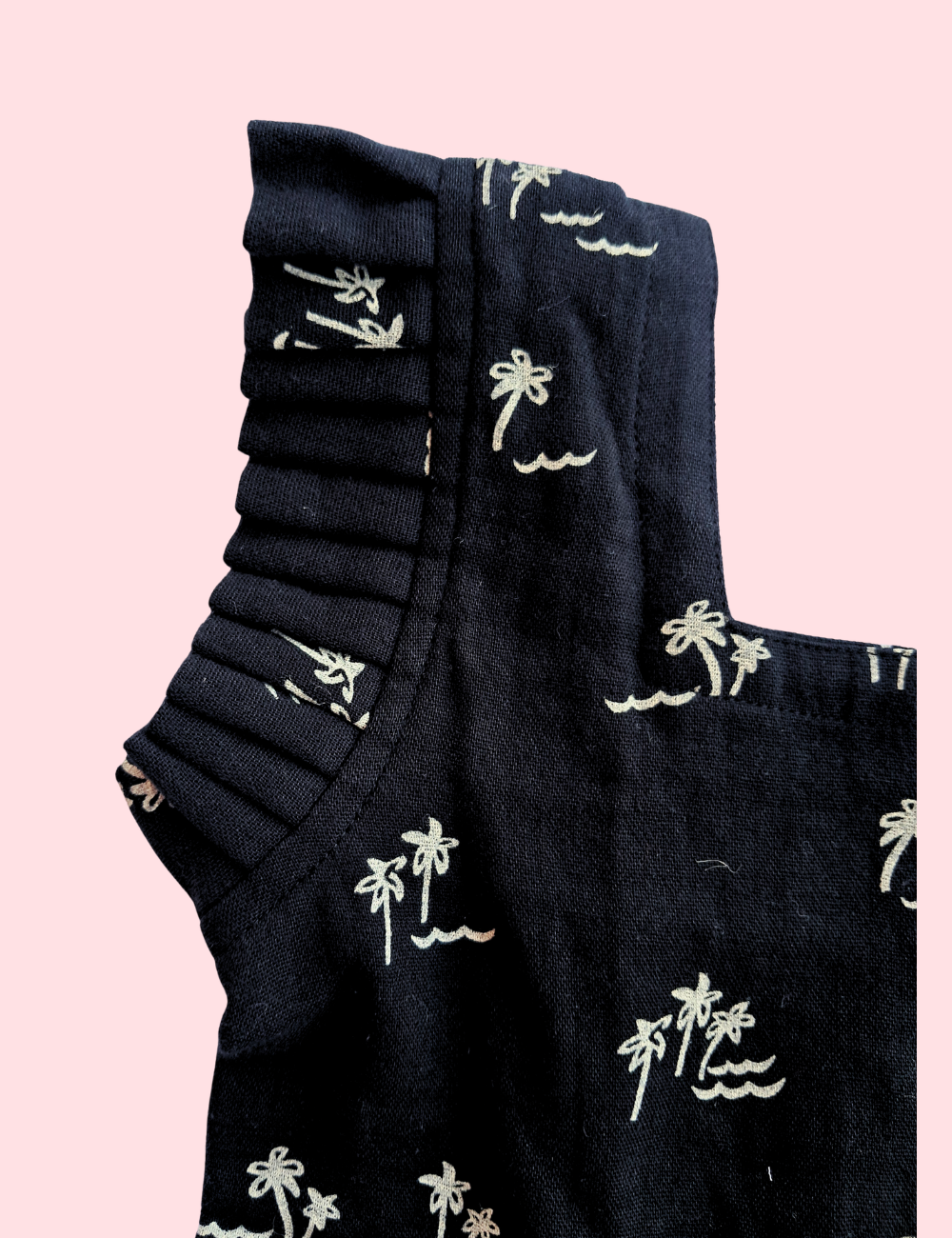 Black Plam Cotton Co-Ord Set