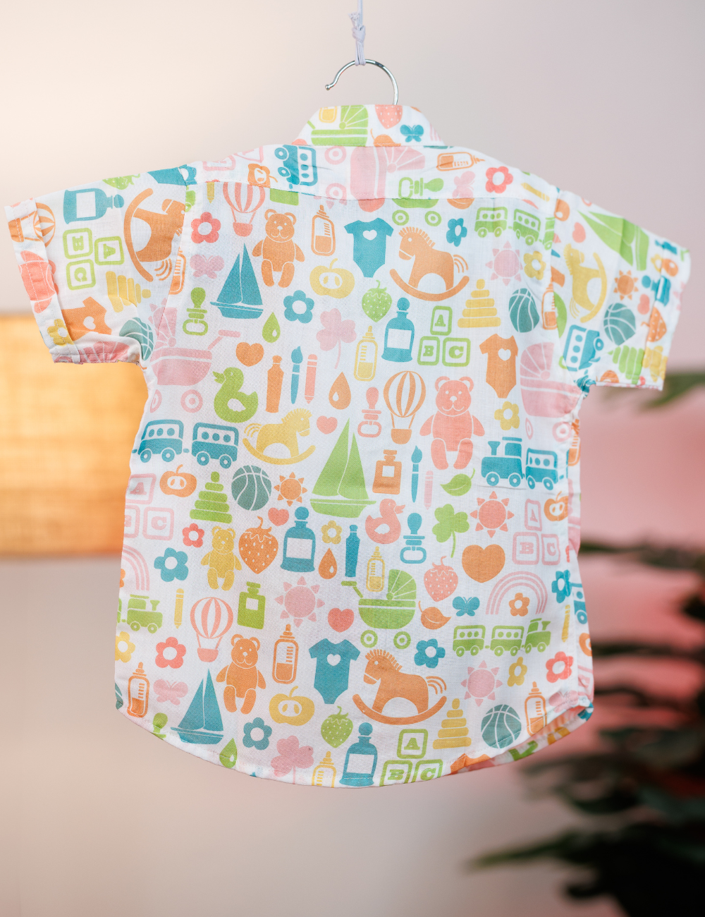 Cute Pastel Toys Half Sleeve Boys Shirt