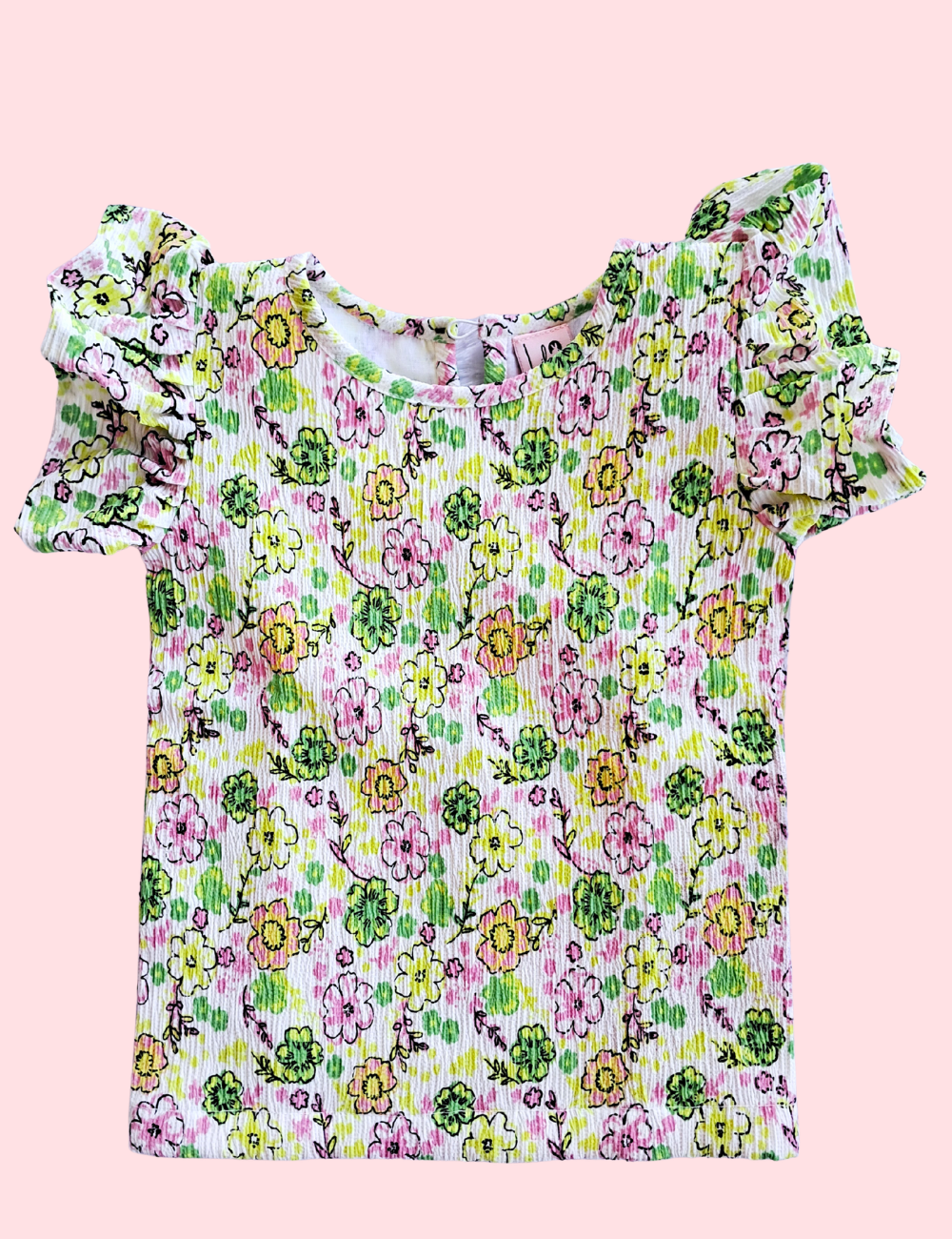Cute Floral Kids Cotton Co-ord Set