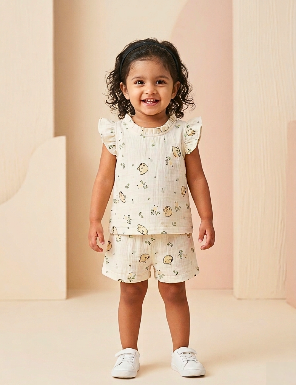 Ivory Meadow Cotton Co-ords for Girls