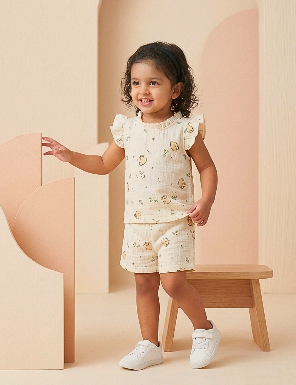 Ivory Meadow Cotton Co-ords for Girls