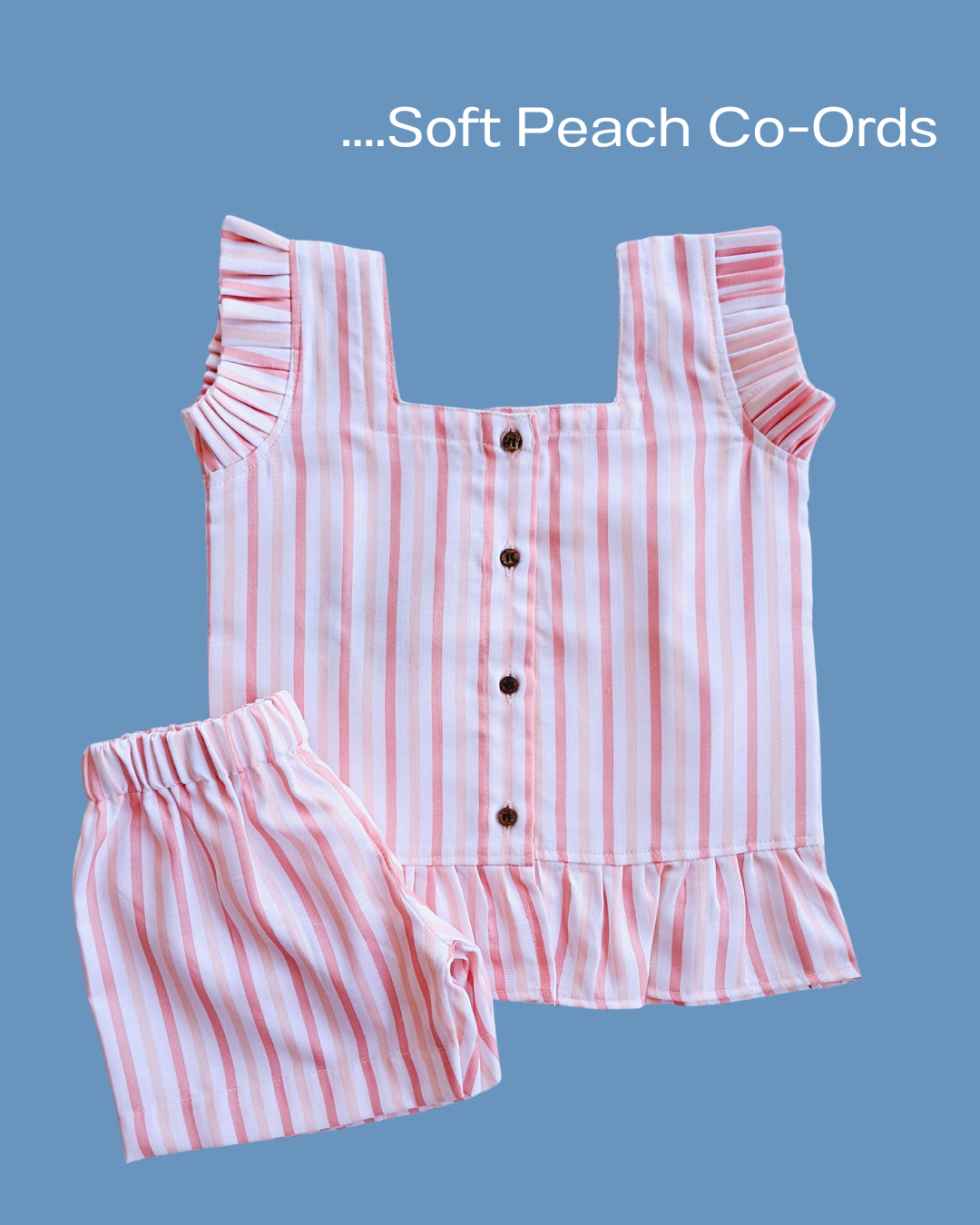 Soft Peach Cotton Co-ord Set