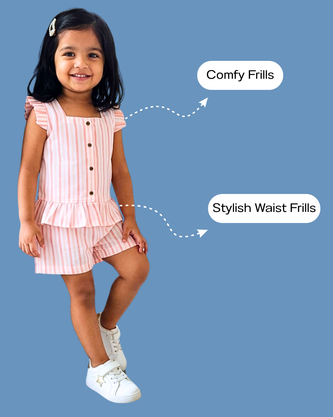 Soft Peach Cotton Co-ord Set