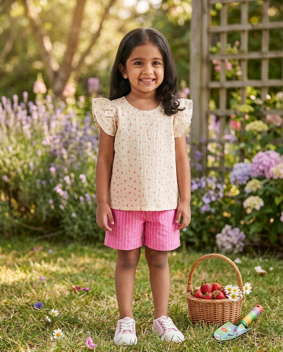 Candy Pink Soft Cotton Set for Girls