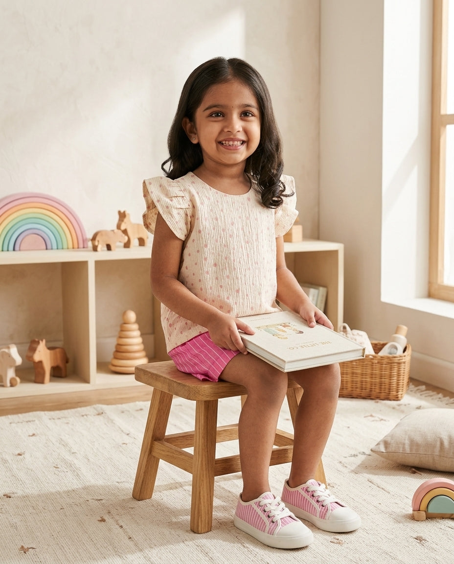 Candy Pink Soft Cotton Set for Girls
