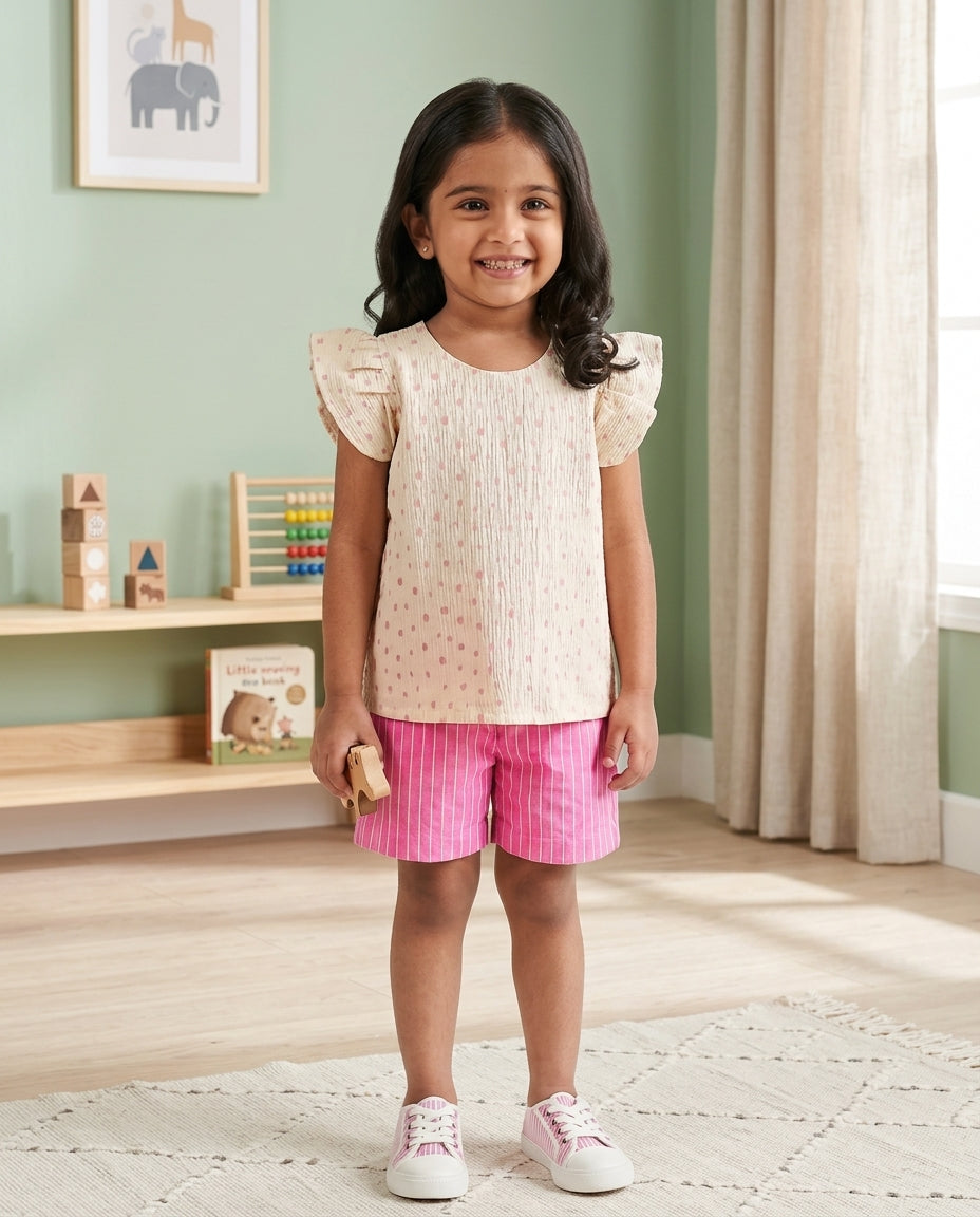 Candy Pink Soft Cotton Set for Girls
