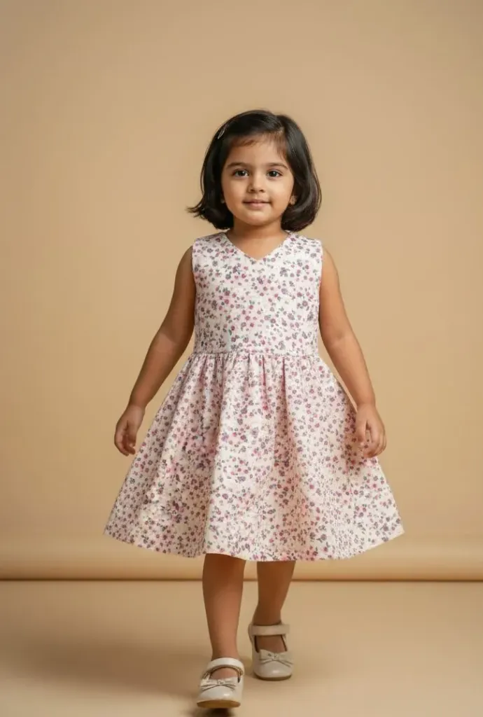 [FRS3250003A] Little Bloom Frock (6-12M)