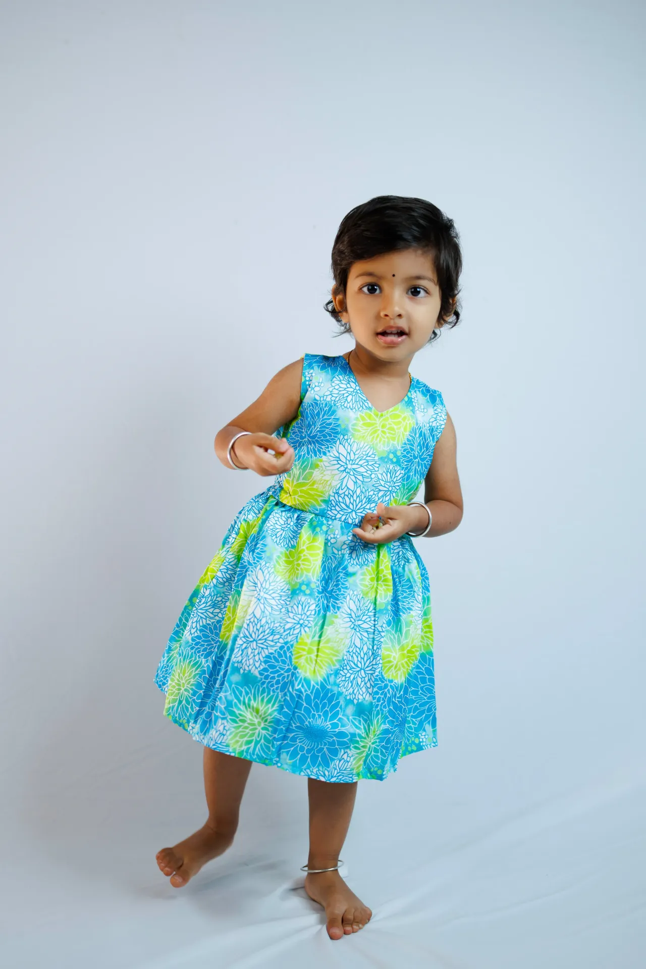 Bluish Green Frock
